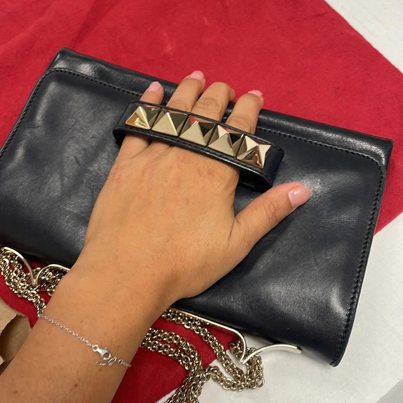 Valentino Nappa Va Va Voom rockstud chain clutch - Picture 5 of 9